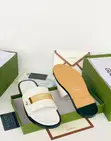 Gucci Men's Flat Leather Slide Sandals - 3