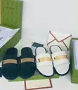 Gucci Men's Flat Leather Slide Sandals - 4