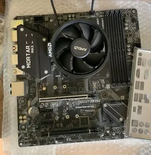 MSI Mortar Max B450M Motherboard with Ryzen 5 3600 and Cooler