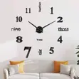 3D Roman Numeral Acrylic Wall Clock - 2