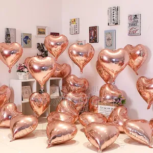 18-Inch Foil Balloons - Star & Heart Designs