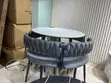 Royal Comfort Dining Set - Gray, Circular, Brand New - 1