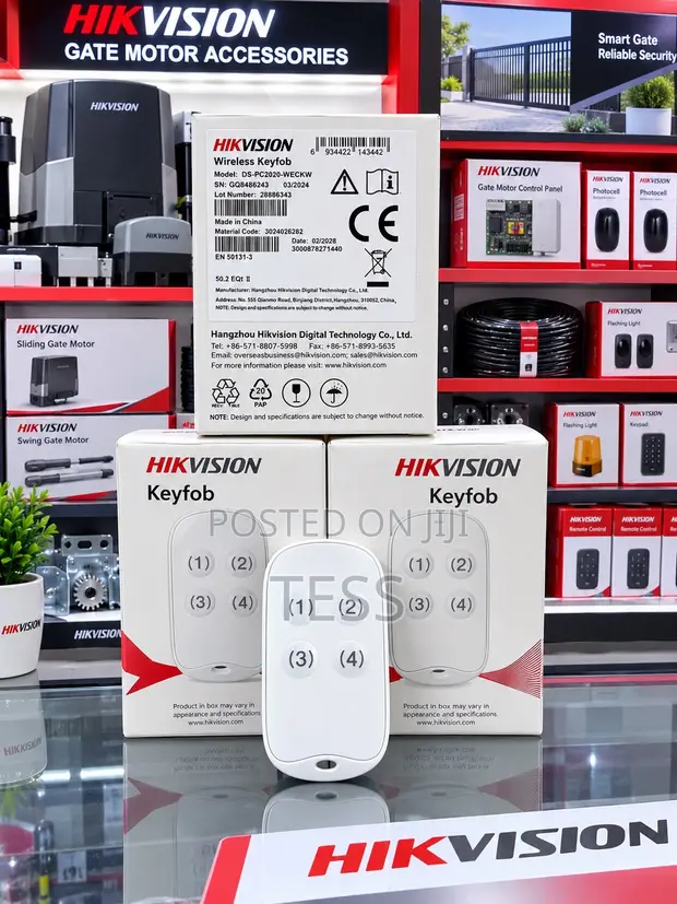 Hikvision Wireless Gate Motor Remote Keyfob DS-PC2002-WECKV - 1
