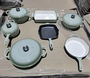 11-Piece Enameled Cast Iron Cookware Set