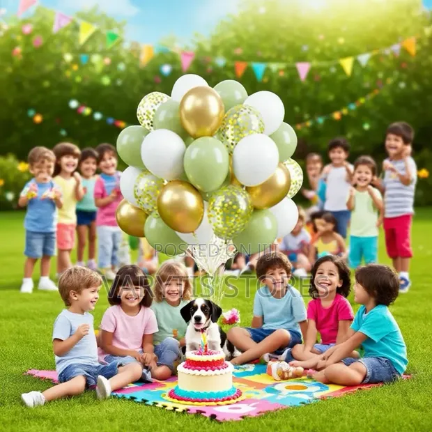 Latex Balloons - 60-Piece Assorted Color Set - 1
