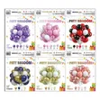 Latex Balloons - 60-Piece Assorted Color Set - 3