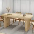 62-Inch Dining Table - Minimalist Column Legs - 3