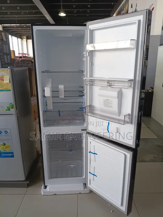 Sleek Pearl 262L Bottom-Mount Mirror Glass Refrigerator (PF-370-13M) - 1
