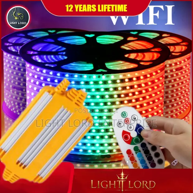 50m Blue LED Rope Light - ELK Brand - 1