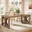 Farmhouse Wooden Dining Table for 6-8 People - 2