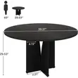 Tribesigns Round Dining Table for 4 People - 3
