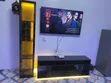 TV Wall Unit with Glass - 1