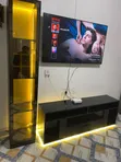 TV Wall Unit with Glass - 2