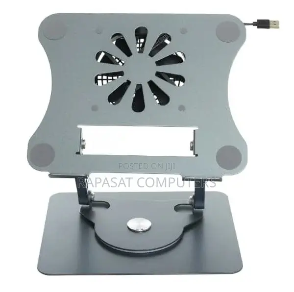 Laptop Stand Metal J41 (360-Rotating, Adjustable With Fan) - 1