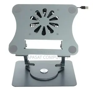 Laptop Stand Metal J41 (360-Rotating, Adjustable With Fan)