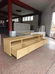 Wood-Mode TV Console with Push-to-Open Drawers - 2