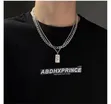 Titanium Steel Cuban Chain Necklace - 1