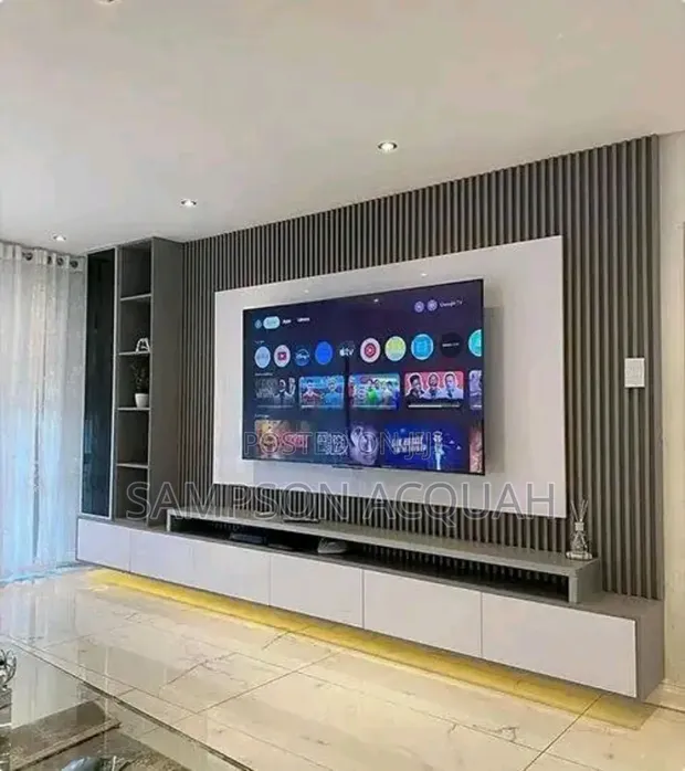 Laminated Wooden Panel Console - 1