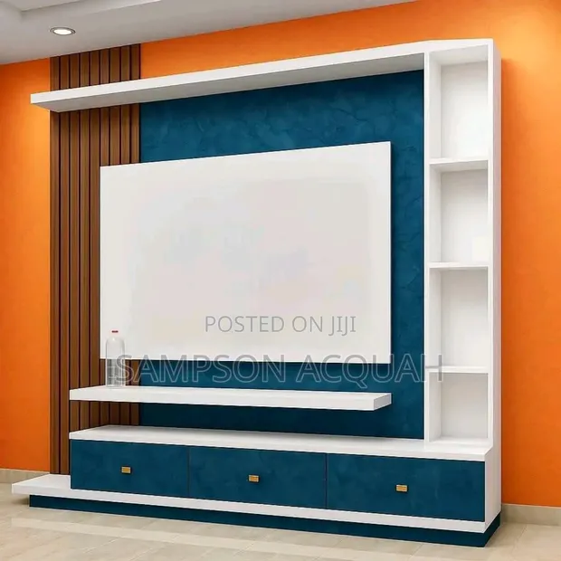Laminated Wooden Panel Wall Console - 1
