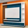 Laminated Wooden Panel Wall Console - 1