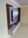 Laminated Wooden Panel Wall Console - 2