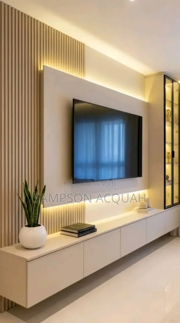 Wood-Mode Panel Console TV Wall Mount Decor - 1