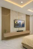Panel Designs TV Cabinet with Wall Mount Decor - 2