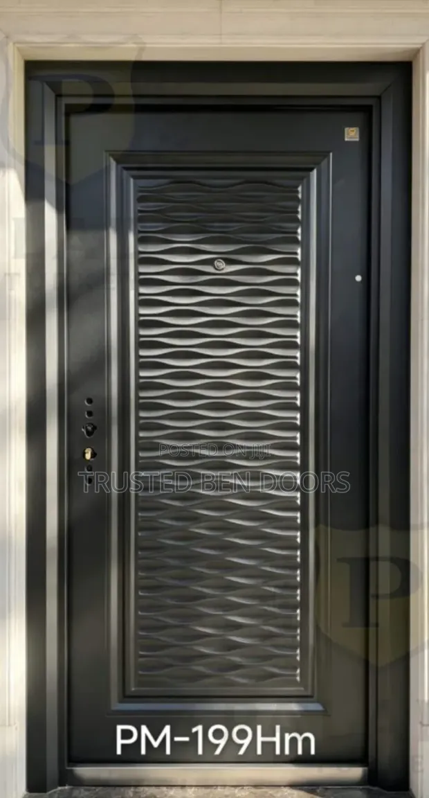 Paladin Turkish Black Security Single Door with Accessories - 1