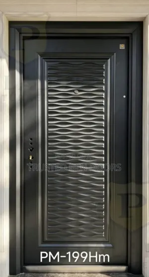 Paladin Turkish Black Security Single Door with Accessories