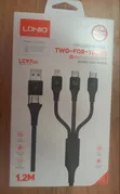 LDNIO 3-in-1 Fast Charging Data Cable (1.2m) - 1