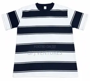 Men's Striped Casual Tops - Multi-Colour, Size L