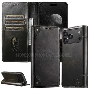 Original Flip Leather Phone Case with Card Slot for iPhones