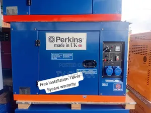 Brand New Perkins 18kVA Single Phase Genset