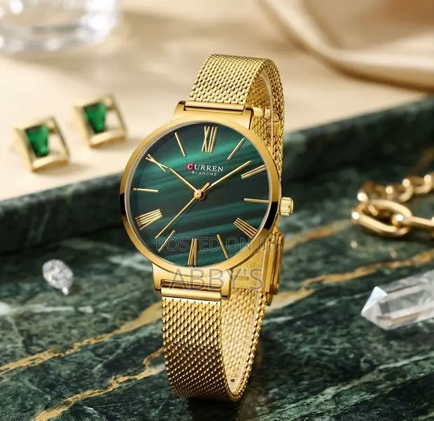 Curren 9076 Luxury Ladies Mesh Watch - 1