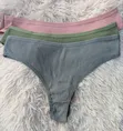 Cotton Thong Panties - 1