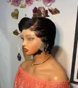 Human Hair Frontal Pixie Cut Wig - 2
