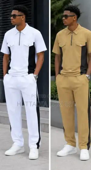 Men's Vintage 2-Piece Set - Polo Trousers