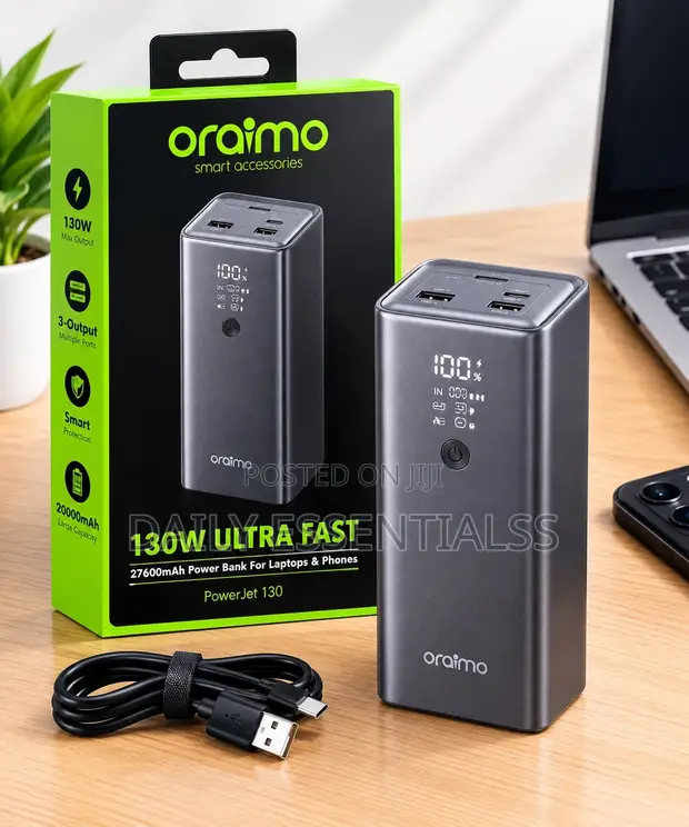 Oraimo PowerJet 130 130W 27600mAh Power Bank - 1