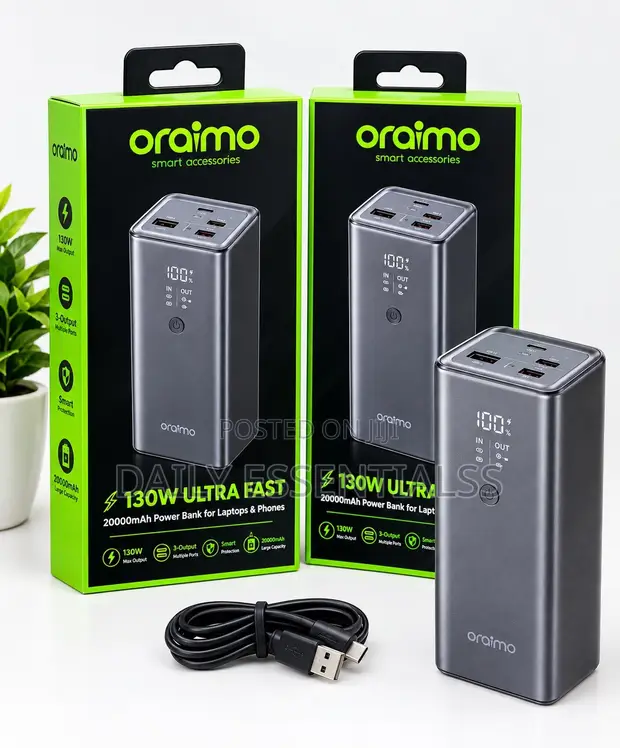 Oraimo 130W Ultra Fast Power Bank 27600mAh - 1