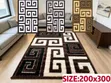 Modern Abstract Wavy Shag Area Rug with Polka Dots - 1