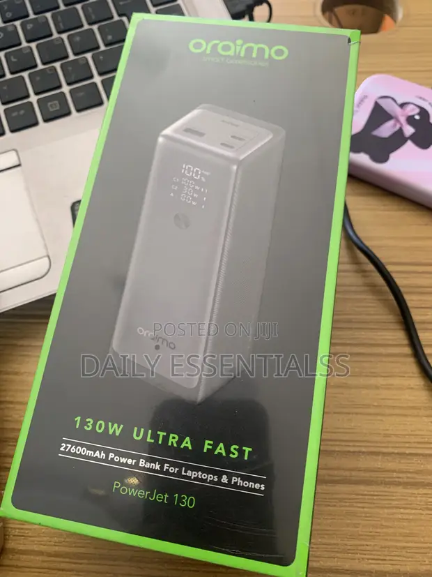 Oraimo 130W Ultra Fast Power Bank for Laptops & Phones - 1