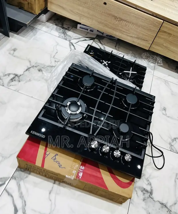 Kenwood 60cm Built-in 4 Gas Cooker (Black) - 1