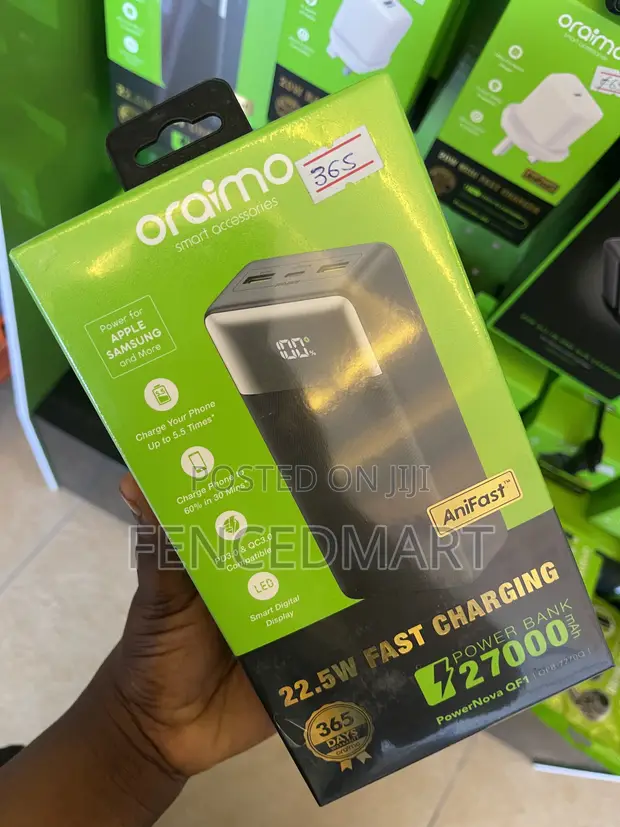 Oraimo PowerNova QF1 27000mAh 22.5W Fast Charging Power Bank - 1