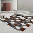 Diamond Pattern Shaggy Living Room Rug - 2