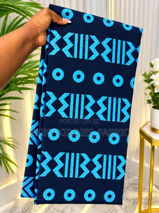 African Print Cotton Fabric - 6 Yards - 1