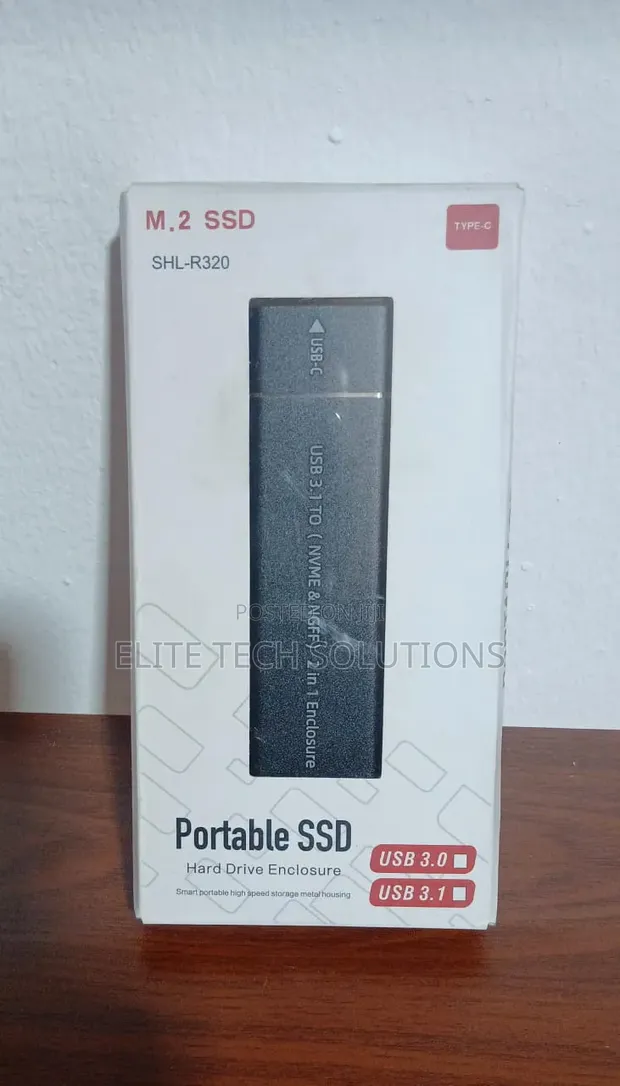 M.2 NVMe/NGFF SSD Enclosure - USB 3.1 Type-C - 1