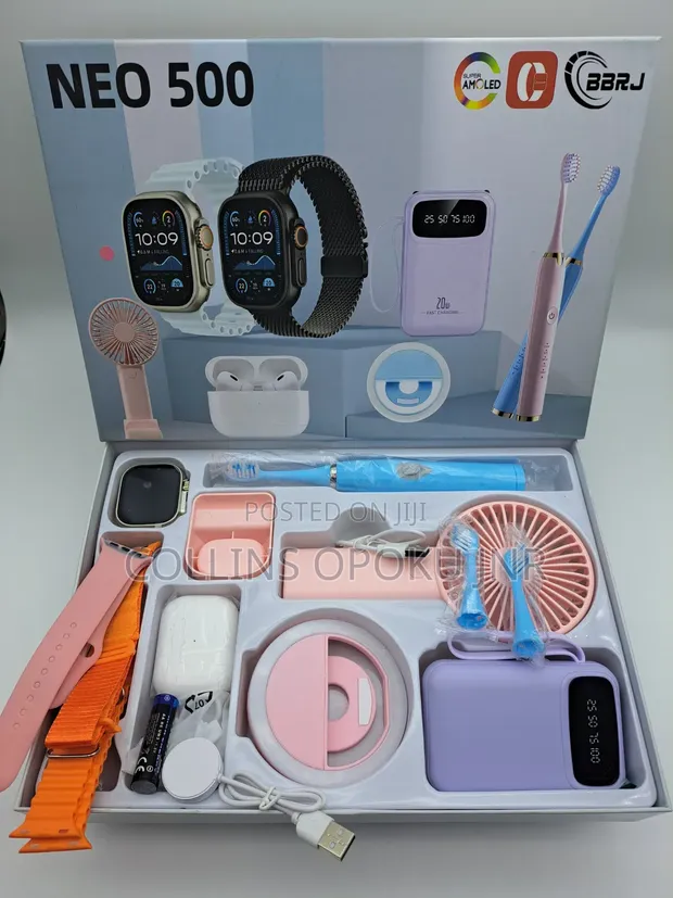 12-in-1 Smartwatch Combo Set - Pink - 1