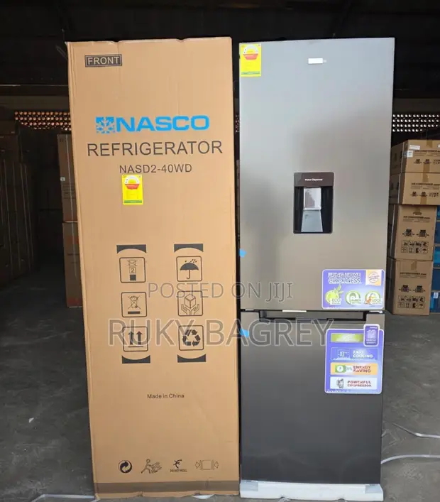Nasco 309L Double Door Refrigerator with Water Dispenser - 1