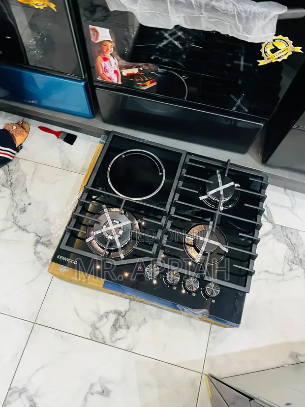 Kenwood 60cm Tempered Glass Hob (3 Gas + 1 Electric) - 1