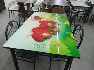 Brand New Glass Dining Table with 6 Chairs
